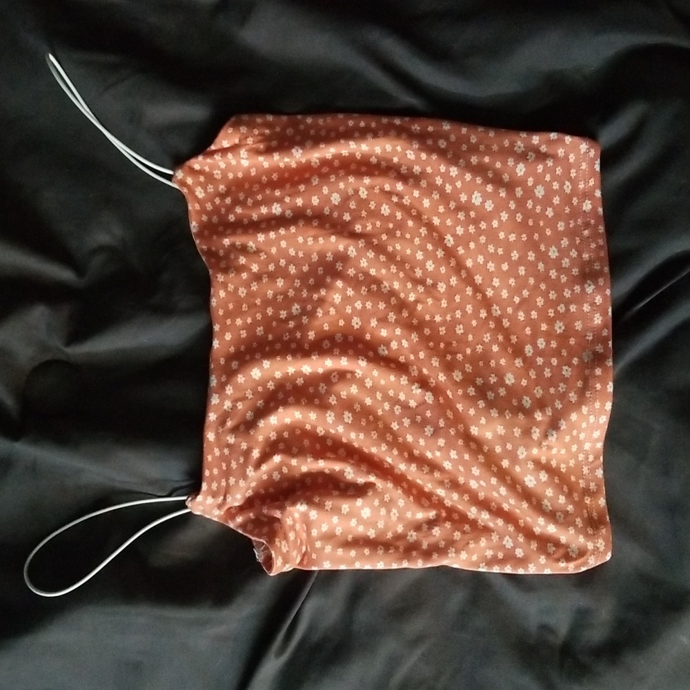 Orange flower tanktop